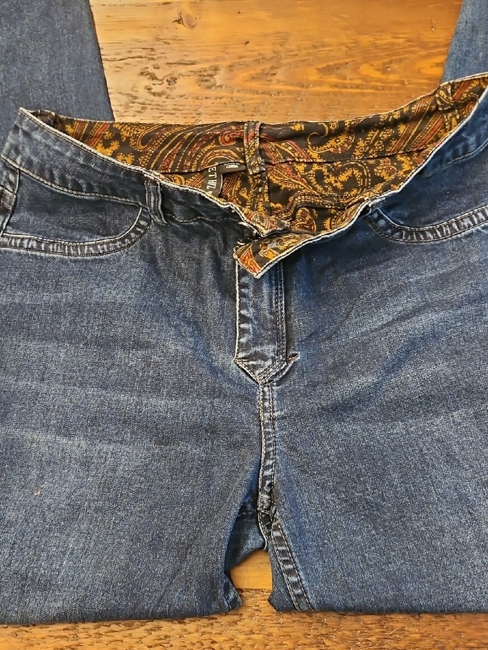 Womens  Ethyl Blue Denim Jeans